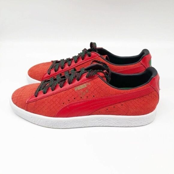 PUMA Clyde Red GCC Classic Sneaker - Picture 4 of 8